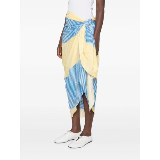 26FW 더프랭키샵 롱 스커트 THIRA WRAP YELLO BLUE YELLOW - THE FRANKIE SHOP