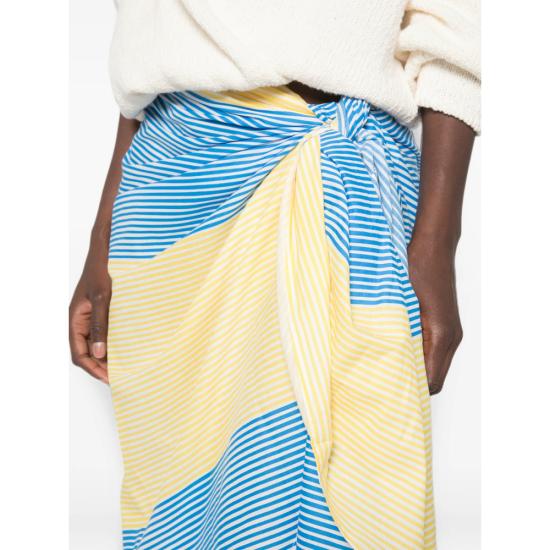 26FW 더프랭키샵 롱 스커트 THIRA WRAP YELLO BLUE YELLOW - THE FRANKIE SHOP