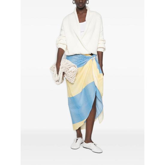 26FW 더프랭키샵 롱 스커트 THIRA WRAP YELLO BLUE YELLOW - THE FRANKIE SHOP