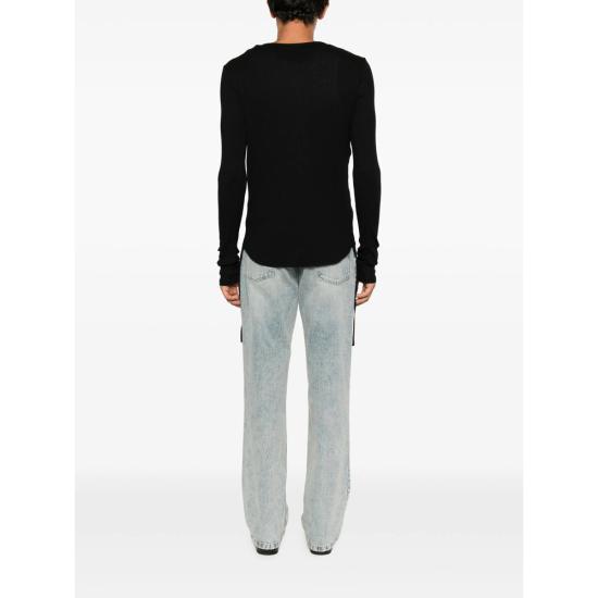26FW 앤 드뮐미스터 니트웨어 B0014225 FA659 099 BLACK - ANN DEMEULEMEESTER