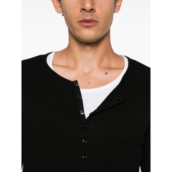 26FW 앤 드뮐미스터 니트웨어 B0014225 FA659 099 BLACK - ANN DEMEULEMEESTER