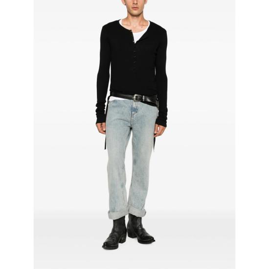 26FW 앤 드뮐미스터 니트웨어 B0014225 FA659 099 BLACK - ANN DEMEULEMEESTER