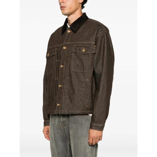 26FW 세븐포올맨카인드 데님 자켓 7TEM0H19 PLEATED JA 3TW BROWN - 7 FOR ALL MANKIND