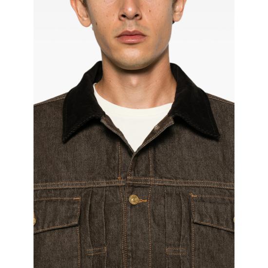 26FW 세븐포올맨카인드 데님 자켓 7TEM0H19 PLEATED JA 3TW BROWN - 7 FOR ALL MANKIND
