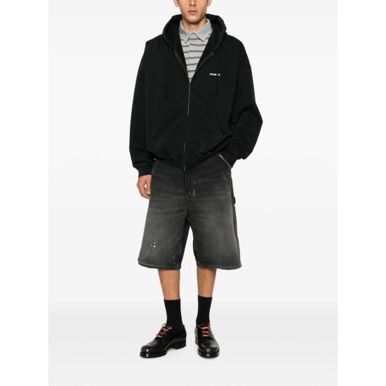 26FW 베트멍 니트웨어 MH27ZU141B BKWHI BLACK - VETEMENTS