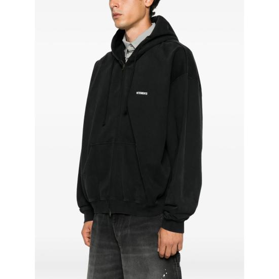 26FW 베트멍 니트웨어 MH27ZU141B BKWHI BLACK - VETEMENTS