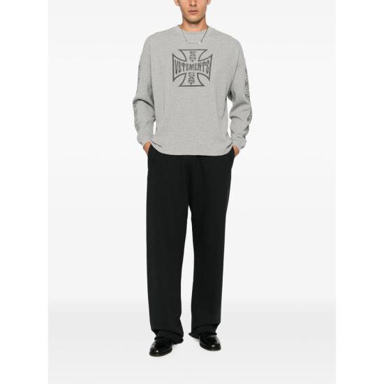 26FW 베트멍 탑 MH27LS264G GREY - VETEMENTS