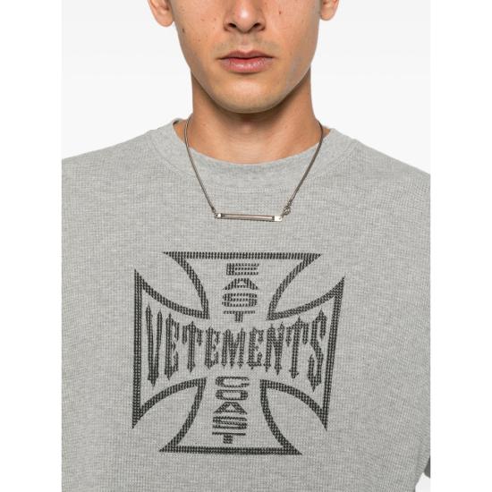 26FW 베트멍 탑 MH27LS264G GREY - VETEMENTS