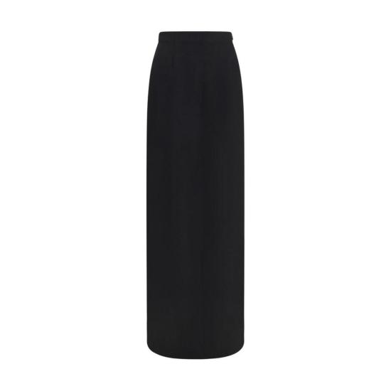  마르지엘라 롱 스커트 메종  울 오비스 아리에스  블랙