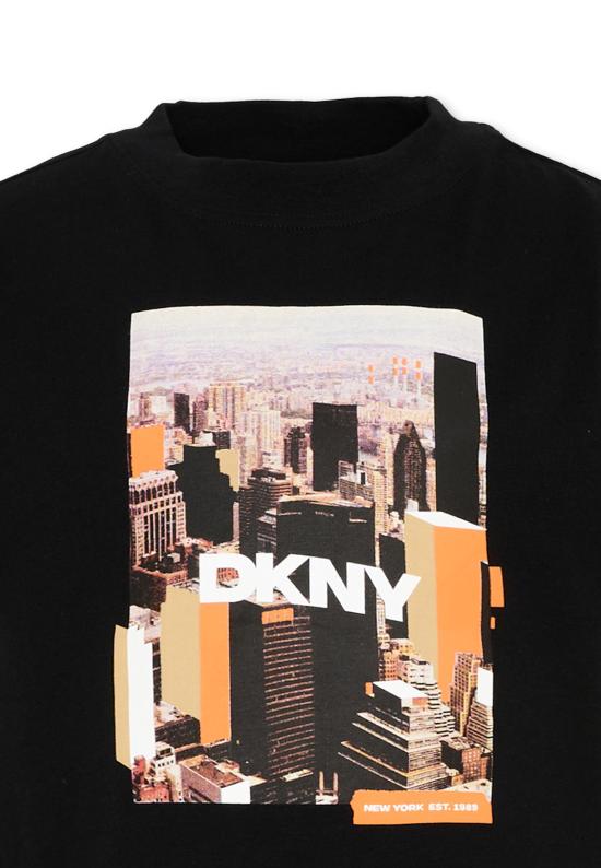 26SS [키즈] 디케이엔와이 티셔츠 D62536 09B BLACK - DKNY