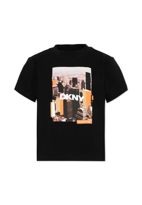 26SS [키즈] 디케이엔와이 티셔츠 D62536 09B BLACK