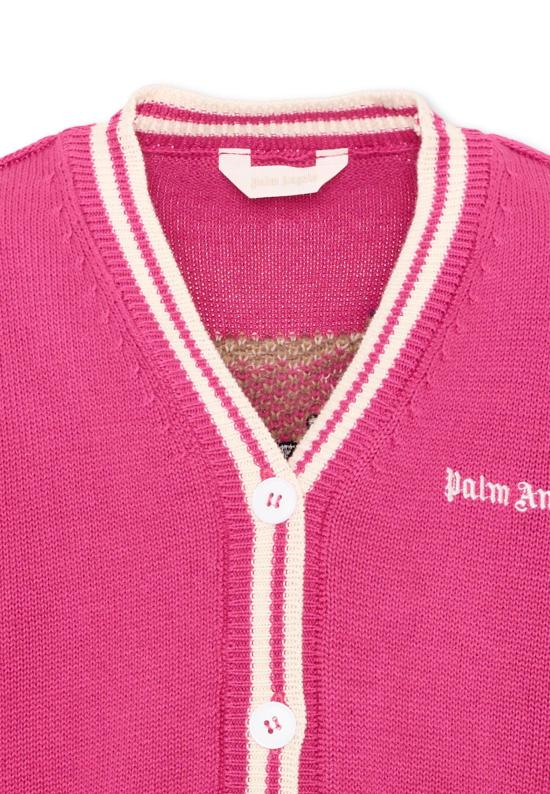 26FW [키즈] 팜앤젤스 가디건 F6PAJGCA154 402 FUCHSIA - PALM ANGELS