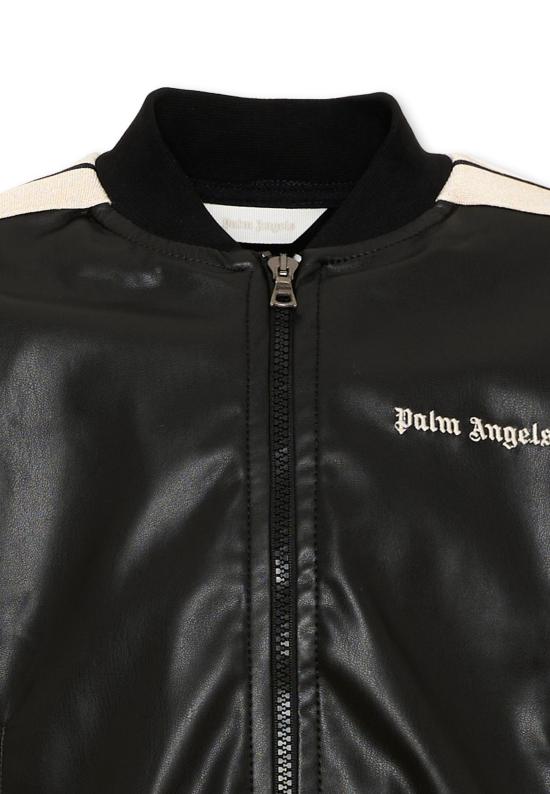 26FW [키즈] 팜앤젤스 가죽 자켓 F6PAJBJK163 110 BLACK - PALM ANGELS