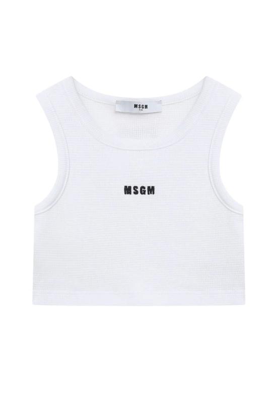 26SS [키즈] 엠에스지엠 탑 S6MSJGTA030 001 WHITE - MSGM