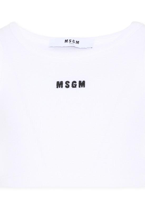26SS [키즈] 엠에스지엠 탑 S6MSJGTA030 001 WHITE - MSGM