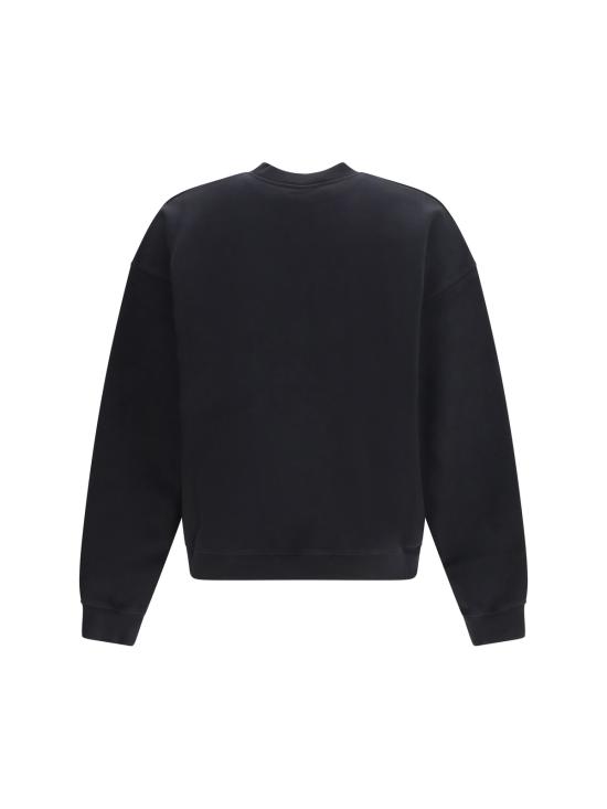  디스퀘어드2 긴팔 티셔츠 Dsquared2 로고 코튼 크루넥 스웨트셔츠 블랙 - DSQUARED2