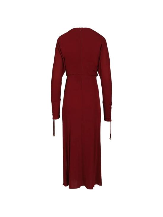 26FW 막스마라 스튜디오 롱 원피스 GOCCE MST002 Bordeaux - MAX MARA STUDIO