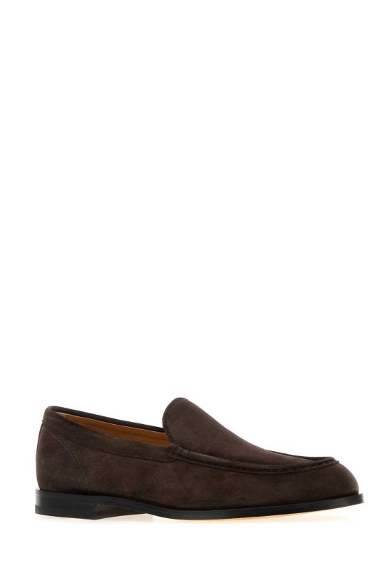  토즈 슈즈 다크 브라운 스웨이드 로퍼 Scarpe Stringate - TODS