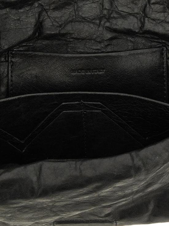  릭 오웬스 지갑 램 레더 클러치 백 블랙 - RICK OWENS