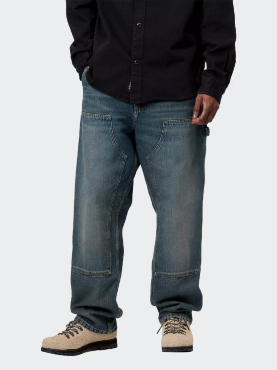 26FW 칼하트 WIP 스미스 데님 더블 니 팬츠 I032699 014Q32 NAVY - CARHARTT WIP