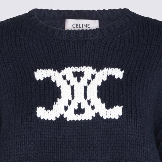 26FW 셀린느 루즈 스웨트셔츠 RY0ZX3T27 07MW NAVY WHITE - CELINE