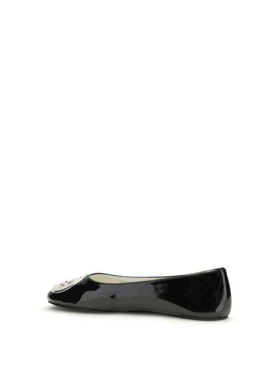  토리버치 플랫 슈즈 레바 발레리나 퍼펙트 블랙 - TORY BURCH