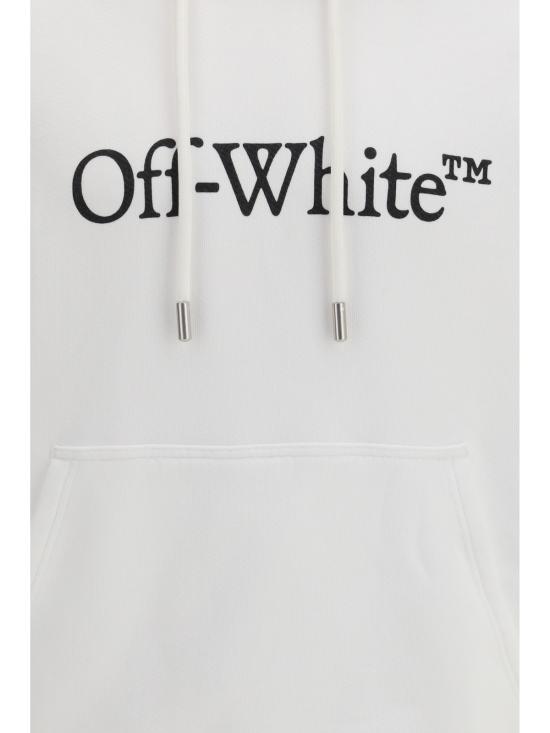 오프화이트 긴팔 티셔츠 빅북키쉬 스케이트 후드티 화이트 블랙 - OFF WHITE