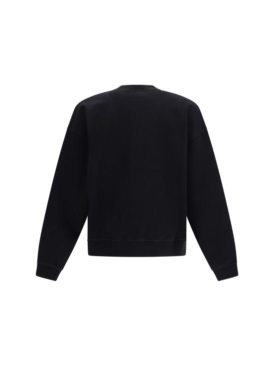  디스퀘어드2 긴팔 티셔츠 Dsquared2 로고 프린트 코튼 크루넥 스웨트셔츠 블랙 - DSQUARED2