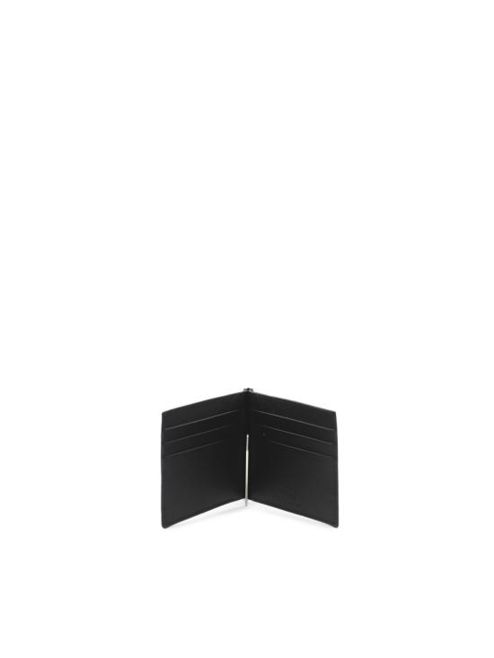 26SS 생로랑 그랑 드 뿌드르 엠보스드 레더 빌 클립 지갑 378005 BTY0N1000 Nero - SAINT LAURENT