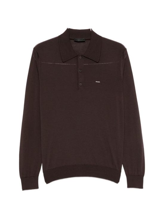 26FW 프라다 폴로 티셔츠 UMF14718DYSOOO F0003 Brown