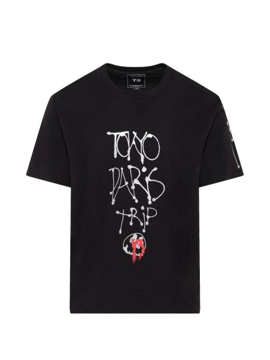 26FW 와이쓰리 반팔 티셔츠 KR1067 Black