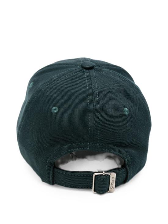 26FW 생로랑 볼캡 8753543YU59 3178 Green ivory - SAINT LAURENT