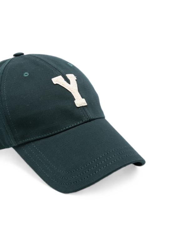 26FW 생로랑 볼캡 8753543YU59 3178 Green ivory - SAINT LAURENT