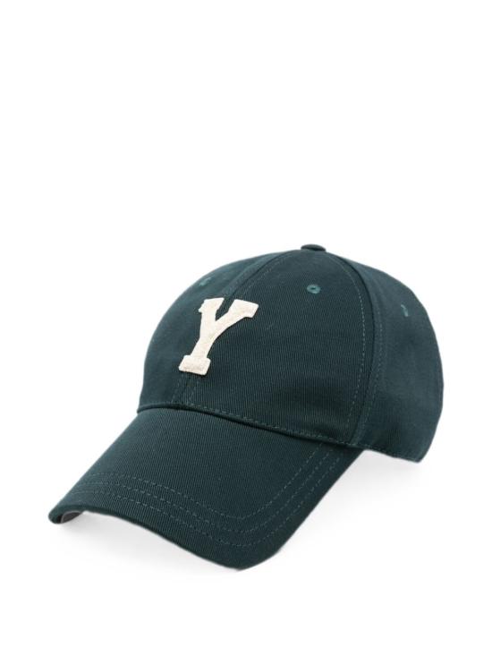 26FW 생로랑 볼캡 8753543YU59 3178 Green ivory