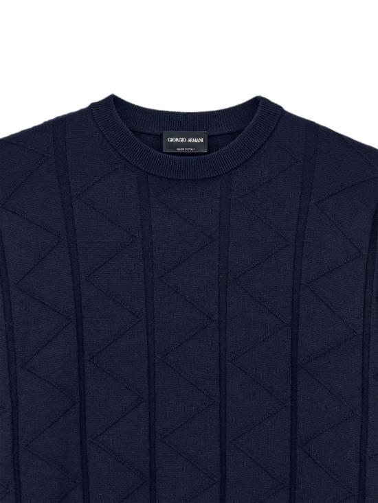 26FW 조르지오 아르마니 스웨터 GM003944AF28177 U8139 NIGHT BLUE - GIORGIO ARMANI