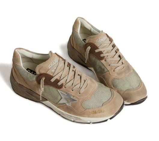 26FW 골든구스 러닝 대드 뉴 스니커즈 GWF00884 F00745915260 Beige silver - GOLDEN GOOSE