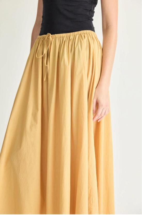  어피스 어파트 롱 스커트 Apiece Apart Hanne Tie Maxi Skirt Sun Butter - APIECE APART