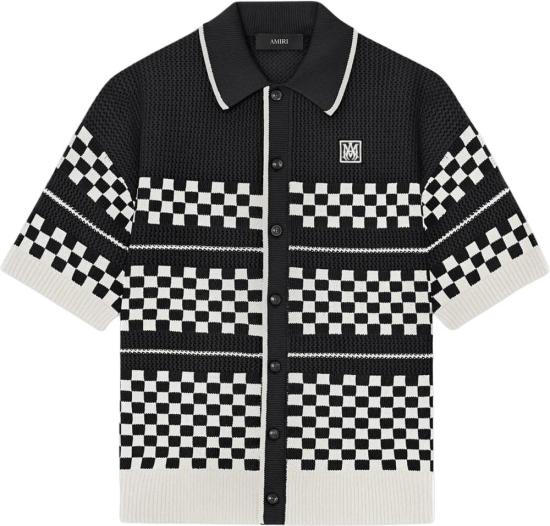26SS 아미리 셔츠 CHECKEREDMESHSHIRTBLACK