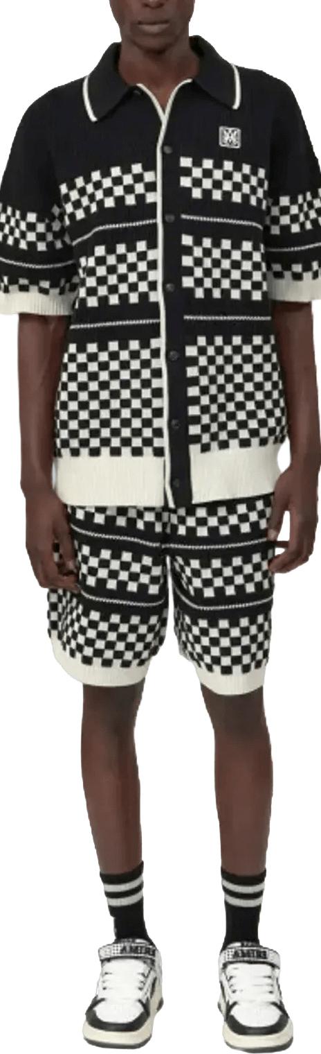 26SS 아미리 셔츠 CHECKEREDMESHSHIRTBLACK - AMIRI