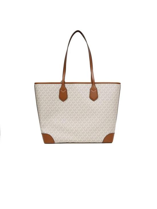  마이클 코어스 토트백 에바 라지 탑 지퍼  바닐라 - MICHAEL KORS