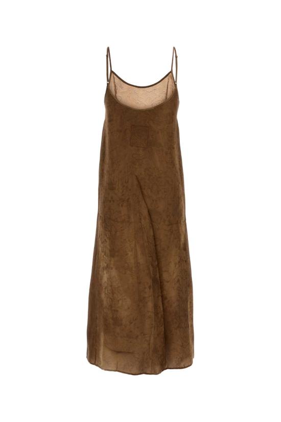 26FW 우마 왕 미디 원피스 UP5012 UW240 Brown - UMA WANG