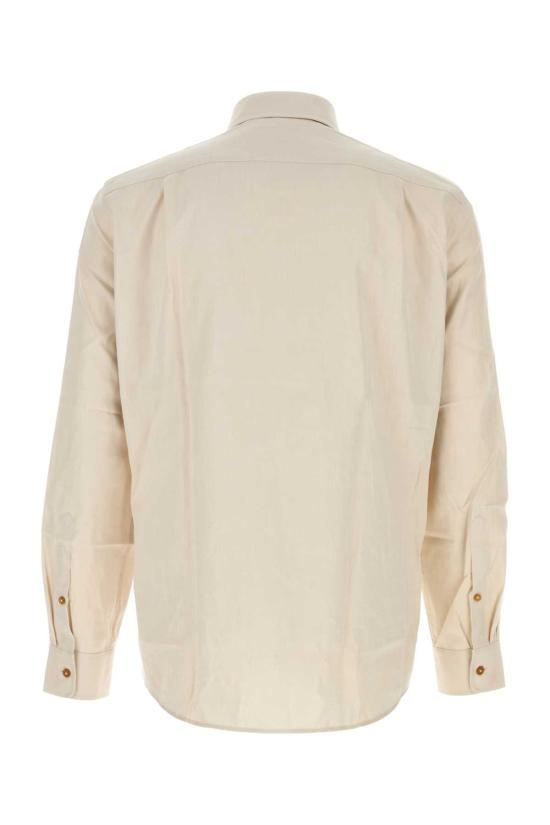 26FW 비비안웨스트우드 크랄 자카드 긴팔 셔츠 24010005W01PI A413 Beige o Tan - VIVIENNE WESTWOOD