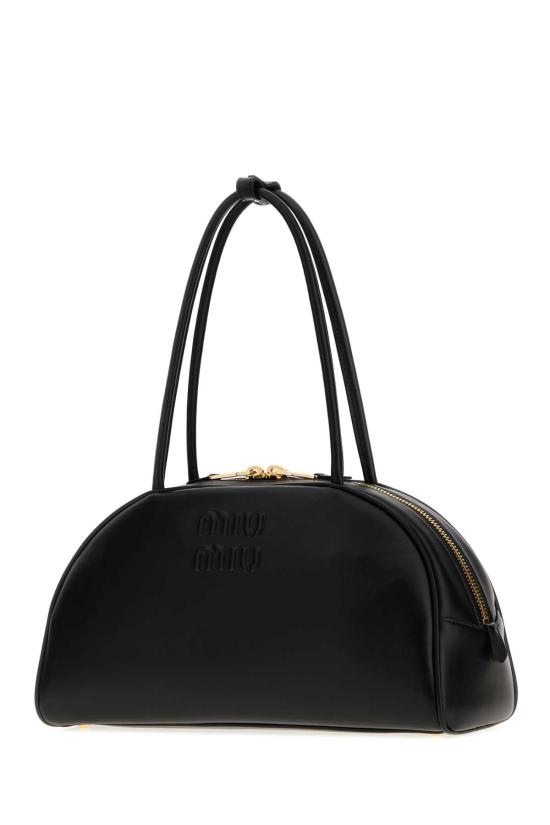 26FW 미우미우 보 레더 백 보 레더 백 5BB1942CRW F0002 Black - MIU MIU