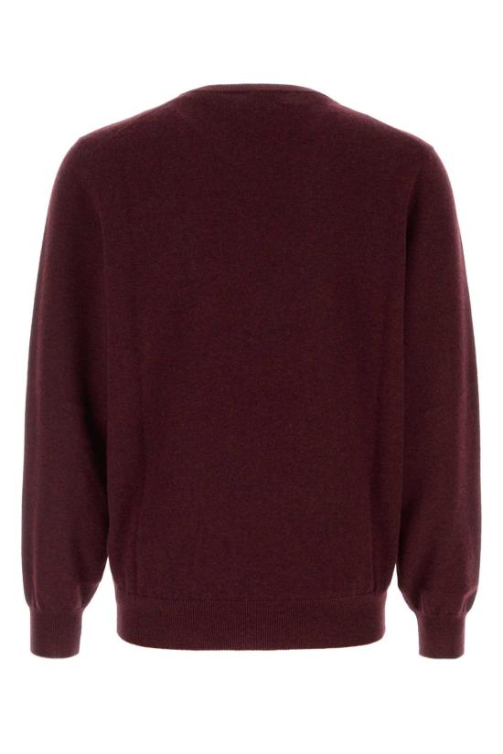 26FW 브루넬로 쿠치넬리 캐시미어 니트 M2200100 CNU36 Burgundy - BRUNELLO CUCINELLI