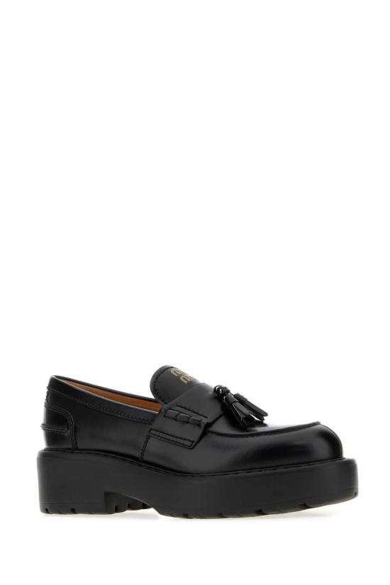 26FW 미우미우 로퍼 5D743EF055B4L F0002 Black - MIU MIU