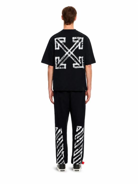 26FW 오프화이트 반팔 티셔츠 44MAA120F26J00Y 001 BLACK - OFF WHITE