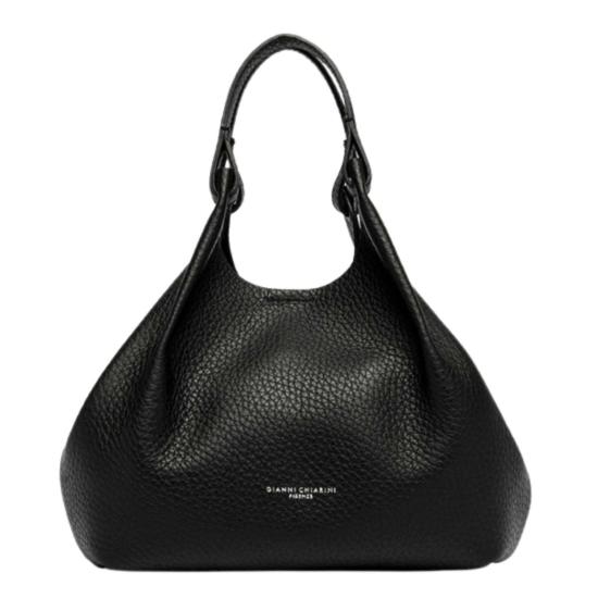  지아니 끼아리니 토트백 Gianni Chiarini Dua 가죽 호보백 블랙 - GIANNI CHIARINI