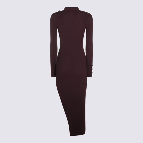 26FW 쿠레쥬 롱 원피스 326MRO906 FI00014010 BURGUNDY - COURREGES