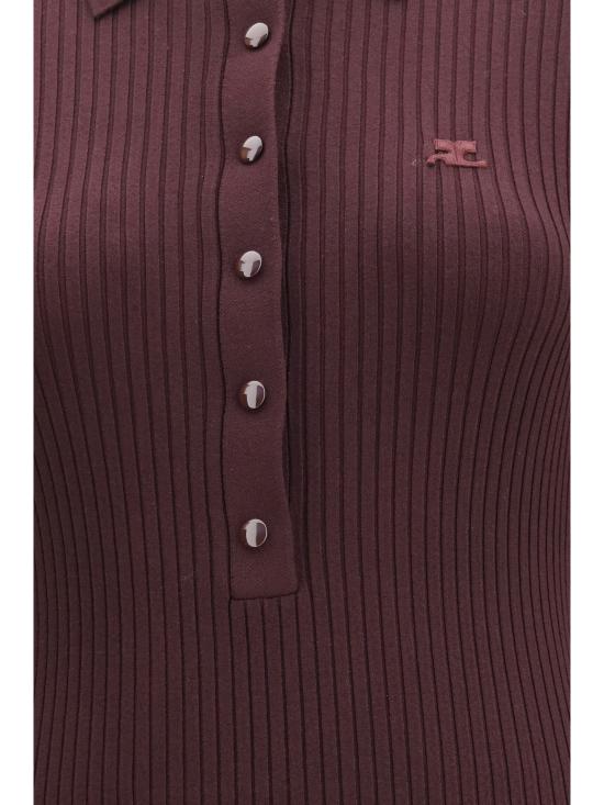 26FW 쿠레쥬 미디 원피스 326MRO906 FI00014010 BURGUNDY - COURREGES