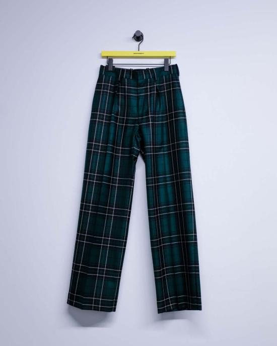 JW앤더슨 스트레이트 팬츠 JW 앤더슨 타탄 울 스트레이트 레그 팬츠 - JW ANDERSON